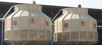 圆形冷却塔的工作流程